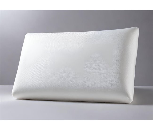 Almofada Plana "L" e Capa de Cetim Extra 58x38 Branco