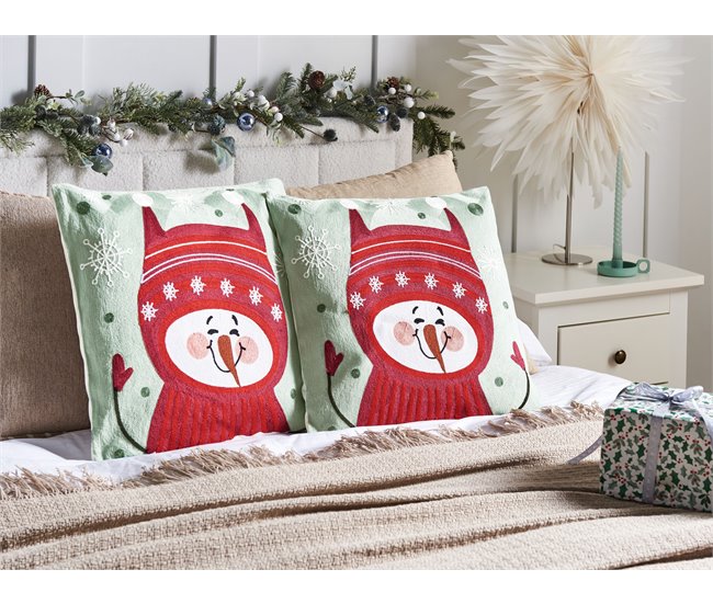 Beliani Almofada decorativa CUPCAKE Multicor