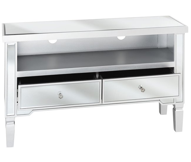 Beliani Mesa de TV NICEA 100 Cinza