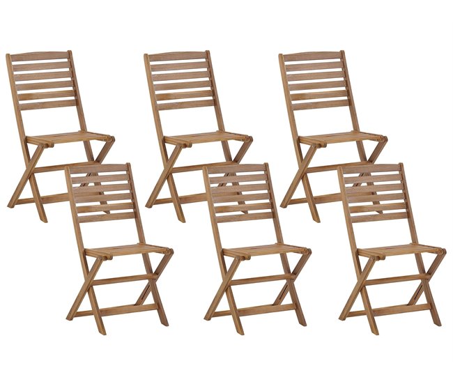 Beliani Conjunto de refeição TOLVE Castanho