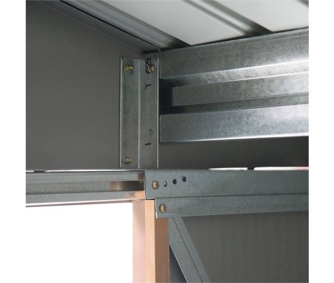 Abrigo de Jardim Aço Galvanizado e PP Outsunny 213 Amarelo
