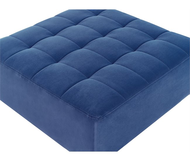 Beliani Reposapiés ABERDEEN Azul