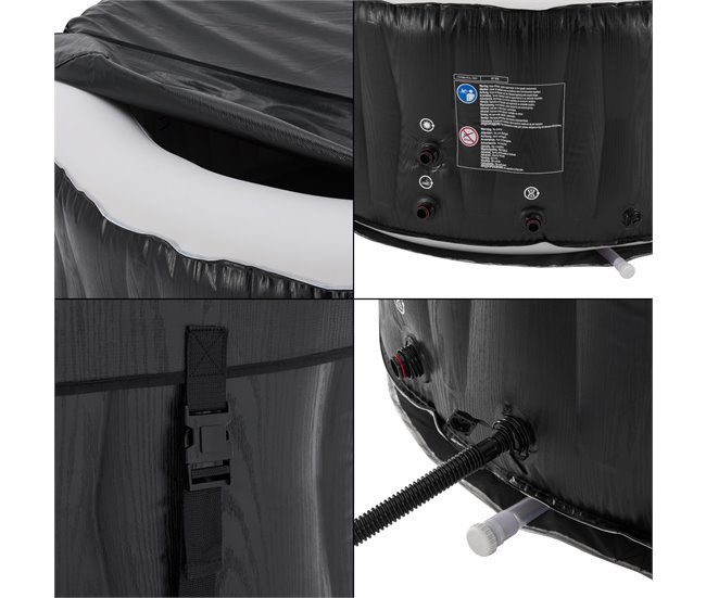 Banheira de hidromassagem insuflável Carbone 3 pessoas [pro.tec] Preto