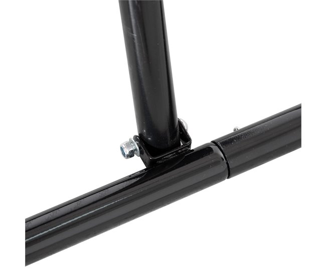 Rede de Rebote Aço, PE e Tecido Oxford HOMCOM Preto