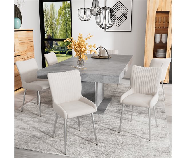 Cadeiras de jantar Bege