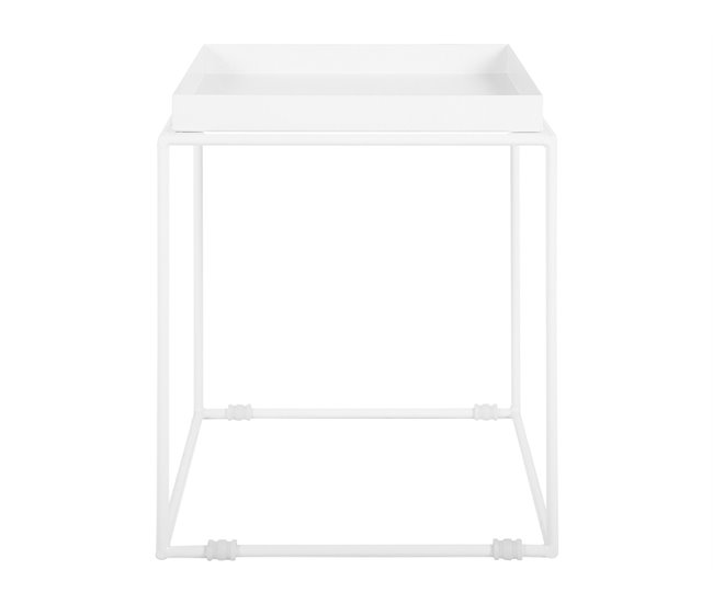 Beliani Mesa de apoio SAXON 40x40 Branco