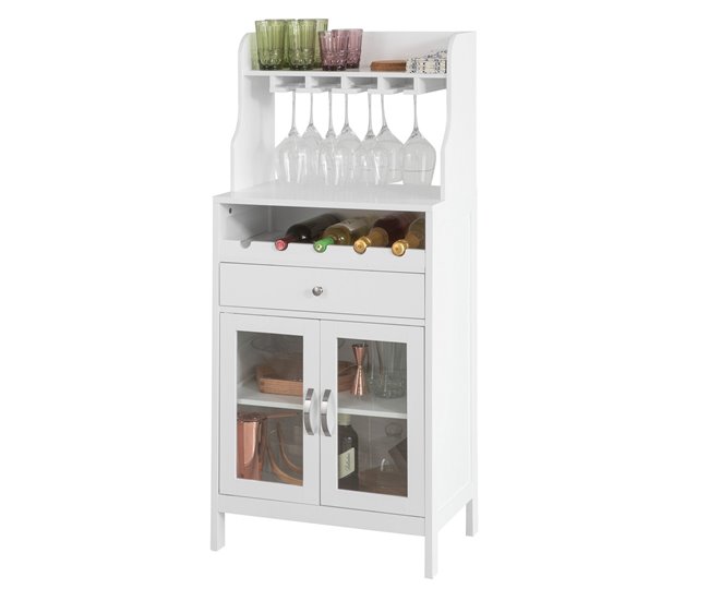 Aparador de cozinha FSB24-W SoBuy Branco
