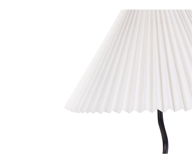 Beliani Candeeiro de mesa JIKAWO Branco/ Preto