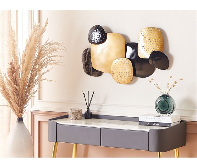 Beliani Decoração de parede HAFNIUM Preto