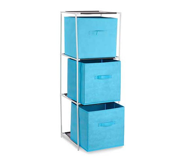 Prateleira 3 gavetas coleção KIPIT 102 Azul