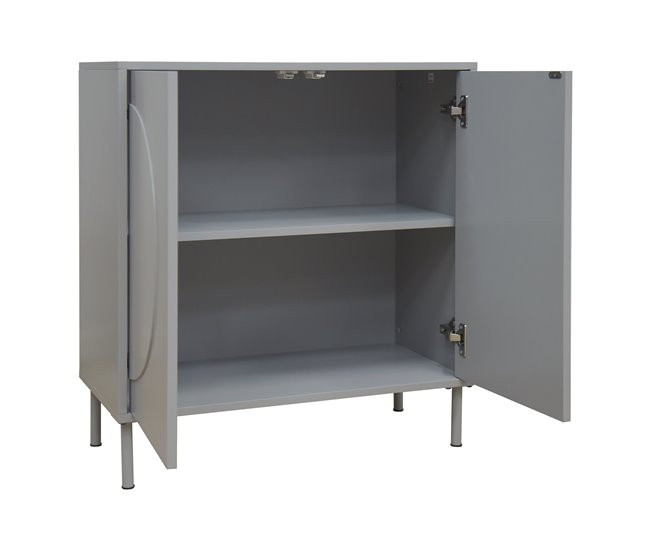 Aparador Holea com 2 portas MDF [en.casa] 70 Bege