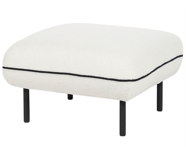 Beliani Sofá de 3 lugares Bouclé TONSBERG Branco