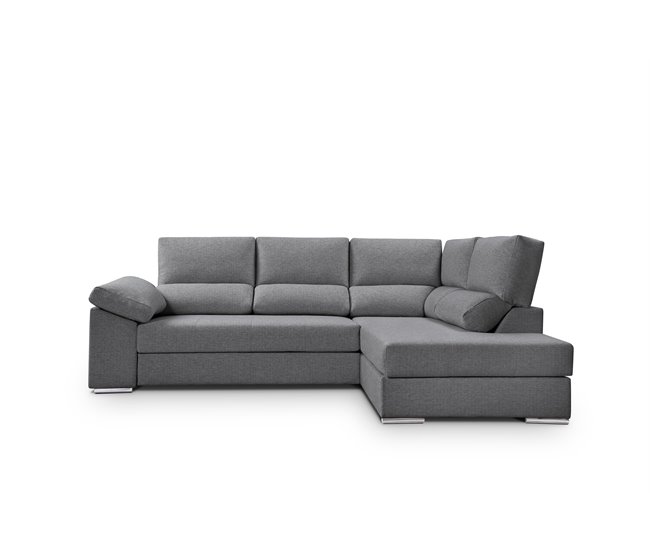 Sofá de canto L BARI XL Antracite