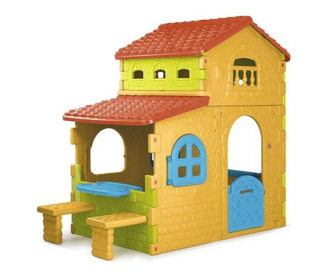 Casa Infantil de Brincar Super Villa Feber Multicor