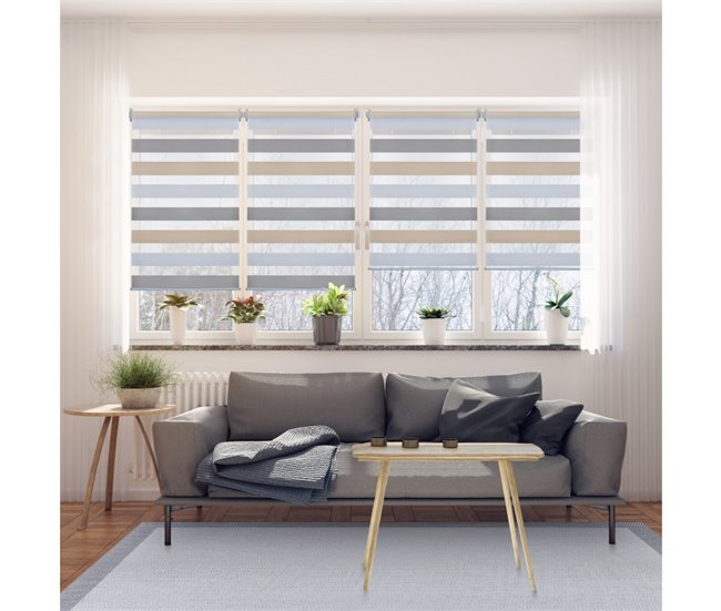 Estores Noite e Dia EasyFix, estore de rolo instalação sem furar 