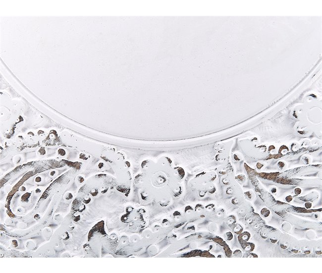 Beliani Mesa de apoio ELARA Branco/ Bege