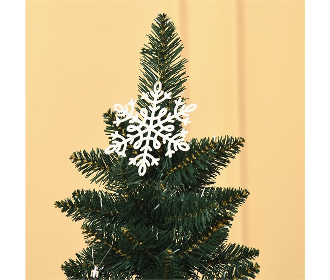 Árvore de Natal Artificial PVC, Metal HOMCOM, casa - natal Verde