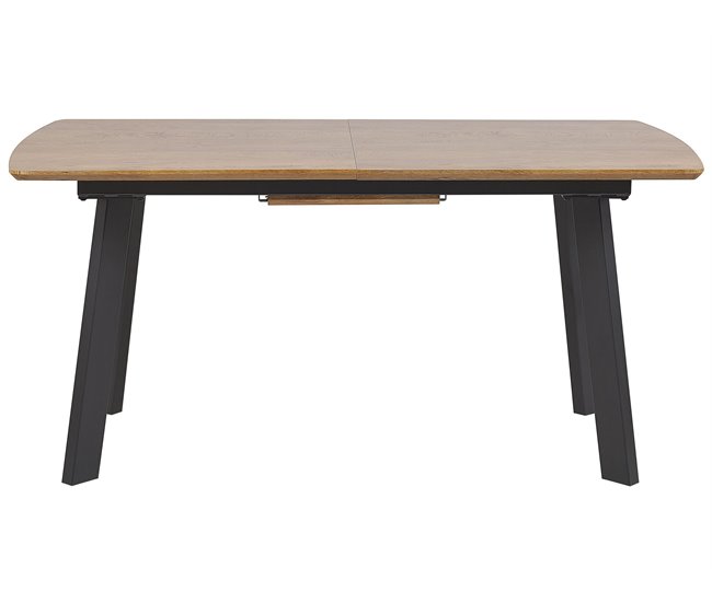 Beliani Mesa de jantar SALVADOR 90x160 Castanho