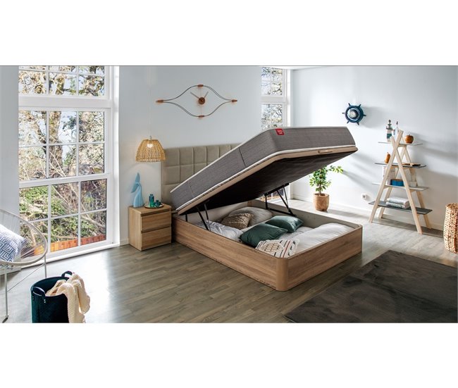 Colchão SKYLIGHT 8 K PIKOLIN de espuma Adaptex + sommier grátis Grupo Pikolin cor natural 