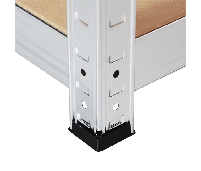 Pacote de 2 Prateleiras Modulares com 5 Prateleiras Ajustáveis ​​7house 40 Cinza