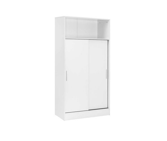 Armário auxiliar multiuso para banheiro com 2 portas de correr Branco