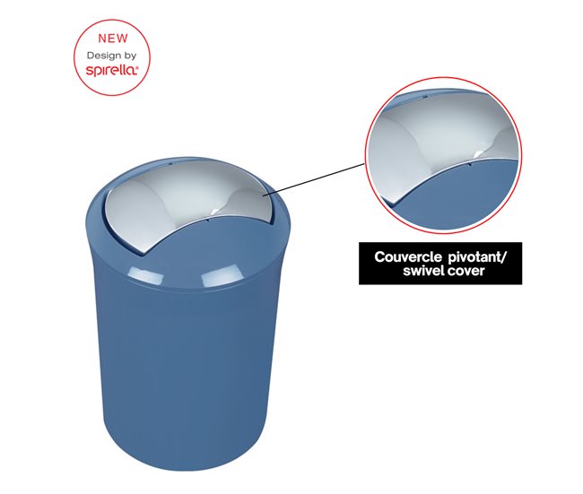 Spirella Garbage Can Sydney Collection (5L) Azul