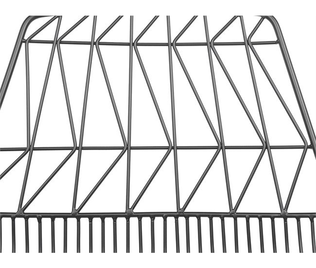 Beliani Silla de comedor HARLAN Preto