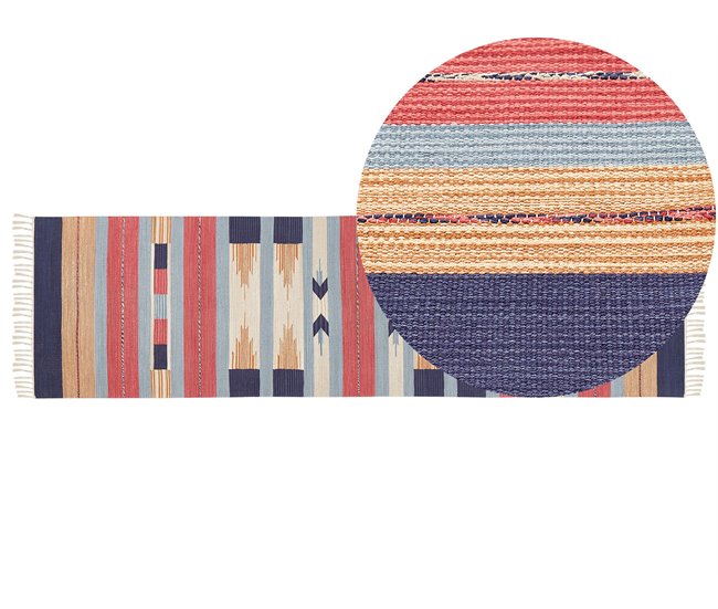 Beliani Kilim GANDZAK 80x300 Multicor