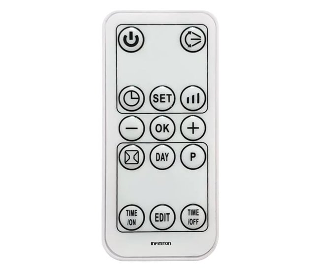 Aquecedor de parede cerâmico Infiniton HCW-5207 - 2000W Branco/cinza