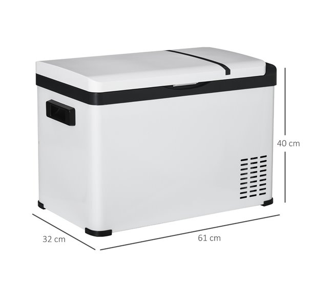 Geleira Elétrica Portátil Outsunny C00-028V91 Branco