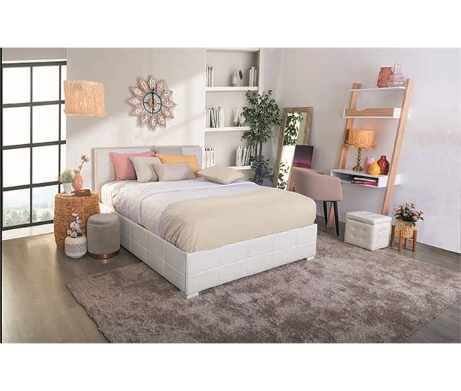 Cama CUORE 135/140x190 cm cor branco Branco