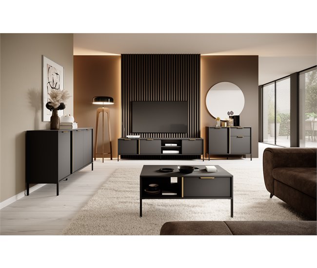 Aparador LARS 4D 40 Preto