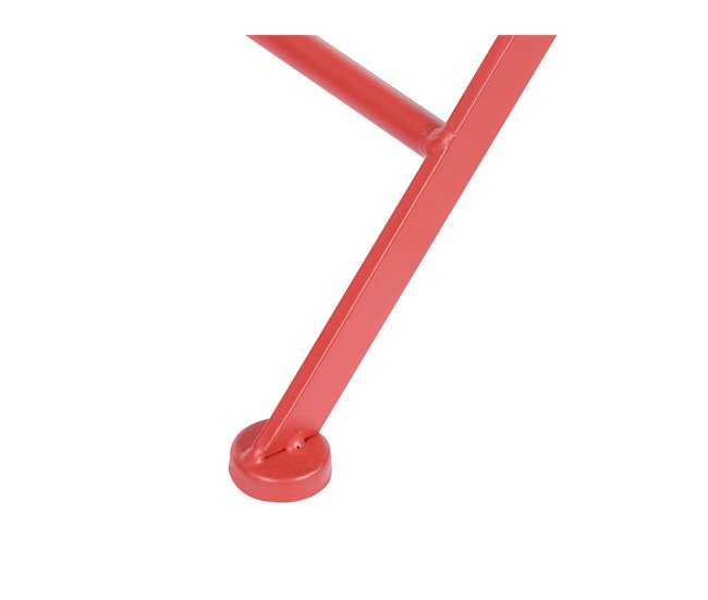 Beliani Mesa de jardim SCARIO Vermelho