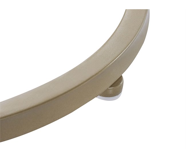 Beliani Mesa de apoio SHELBY 40x40 Dourado