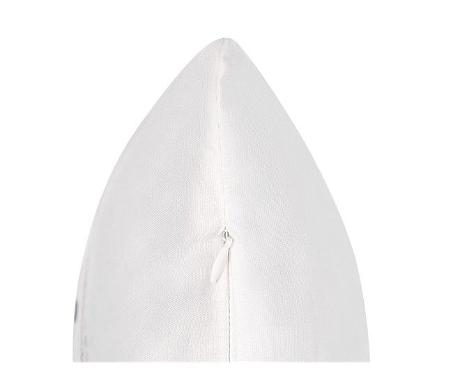 Beliani Almofada decorativa DONNER Branco/ Bege