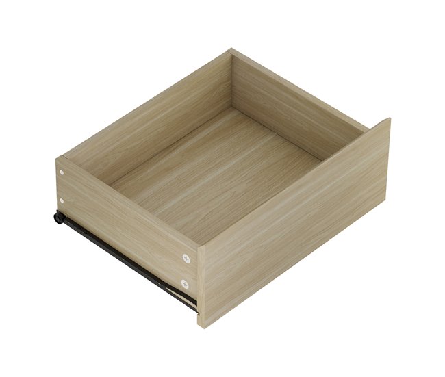 Aparador Kistiandi com 3 gavetas [en.casa] 120 Carvalho