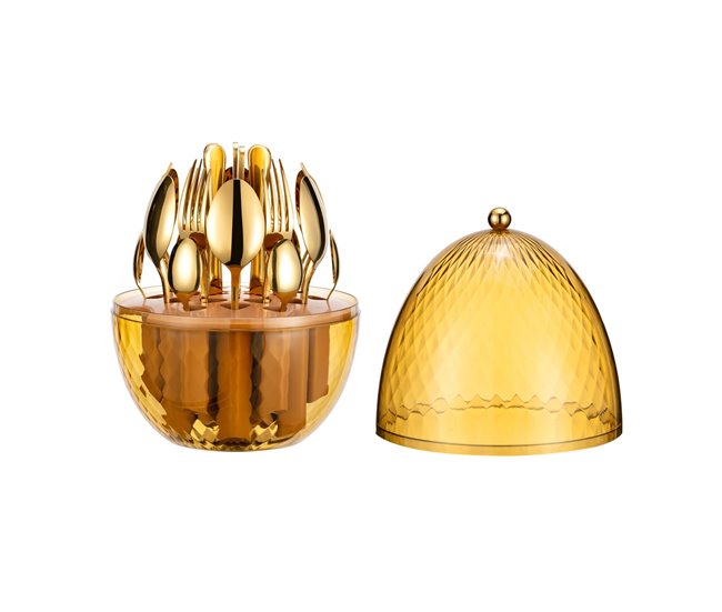Talheres HUEVO 24 PEÇAS Dourado