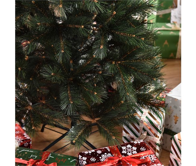 Árvore de Natal PVC, Aço HOMCOM, casa - natal Verde