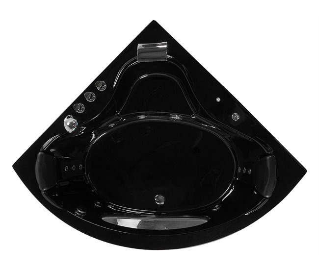 Banheira de interior Beliani TOCOA 146x205 Preto