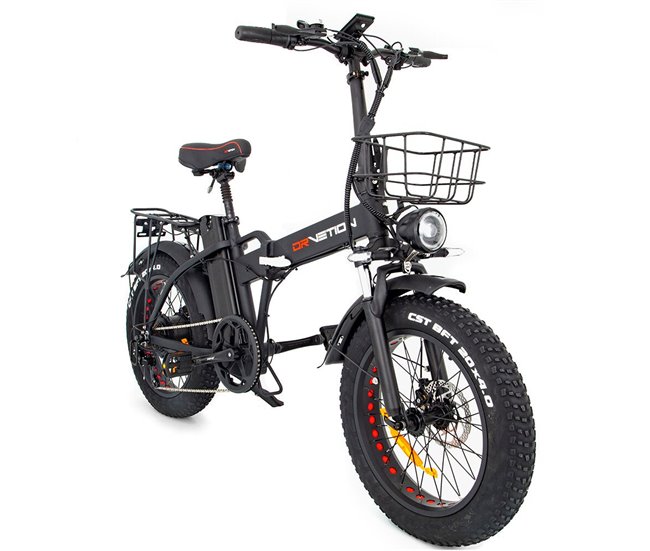 Bicicleta elétrica DrveTion AT20 - Potência 750W Bateria 48V20Ah Preto