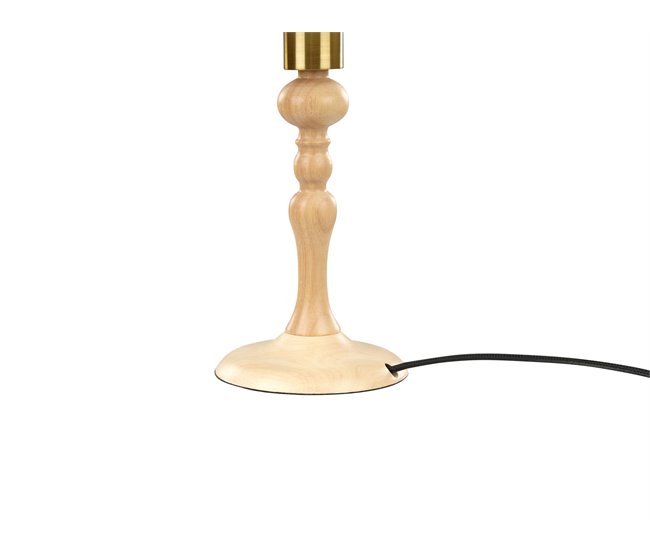 Beliani Candeeiro de mesa COOKS Natural/ Branco