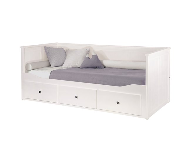 Cama nido UPPSALA 80/160x200cm branca Branco