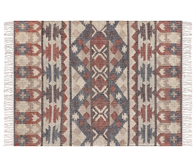 Beliani Entrelaçado KALFA 160x150 Multicor
