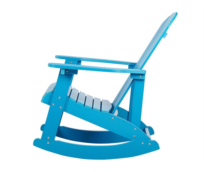 Beliani Cadeira de baloiço ADIRONDACK Azul