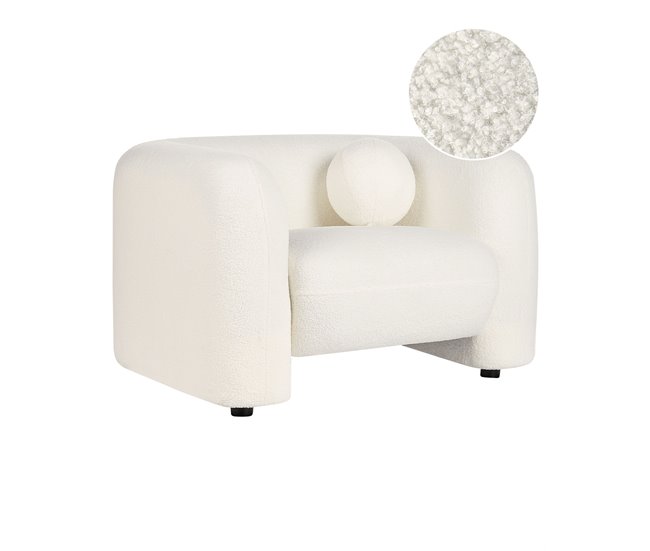 Beliani Poltrona LEIREN Branco