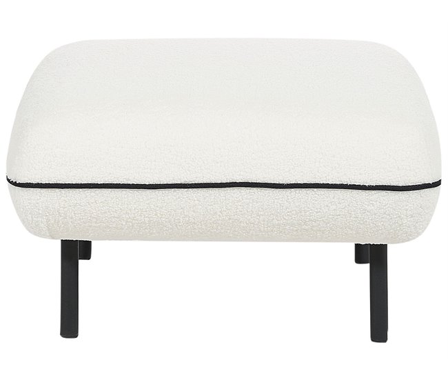 Beliani Sofá de 3 lugares Bouclé TONSBERG Branco