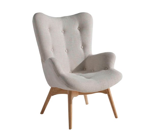 ANGEL CERDA Poltrona em tecido bege Bege