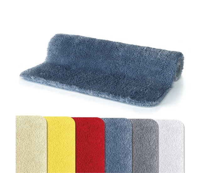 Coleção fina de Spirella, tapete de banheiro 60x40 Azul