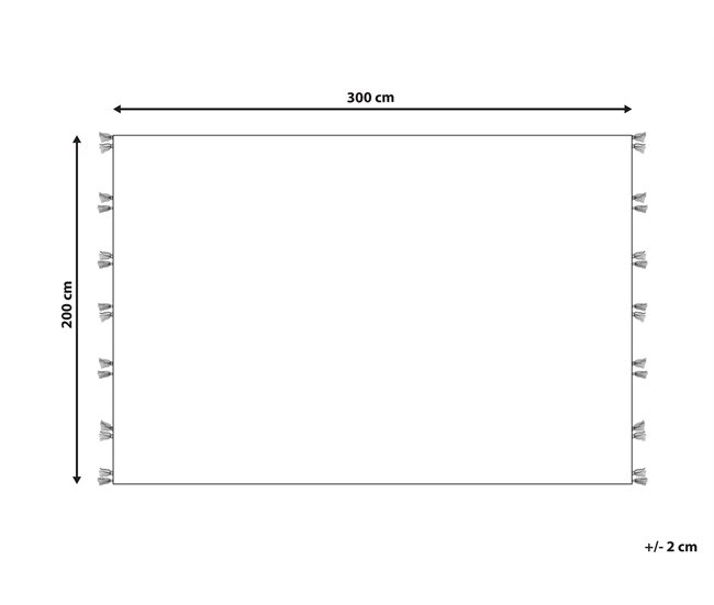 Beliani Entrelaçado KAGHSI 200x300 Multicor