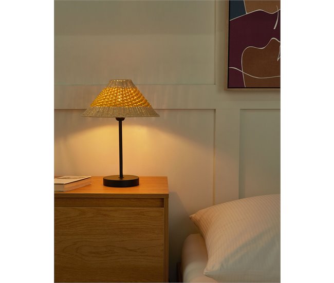 Beliani Candeeiro de mesa MOMBA Amarelo